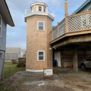 Mattapoisett, MA Client had builder design and construct “lighthouse” to house the EZ-Access Vertical Platform Lift